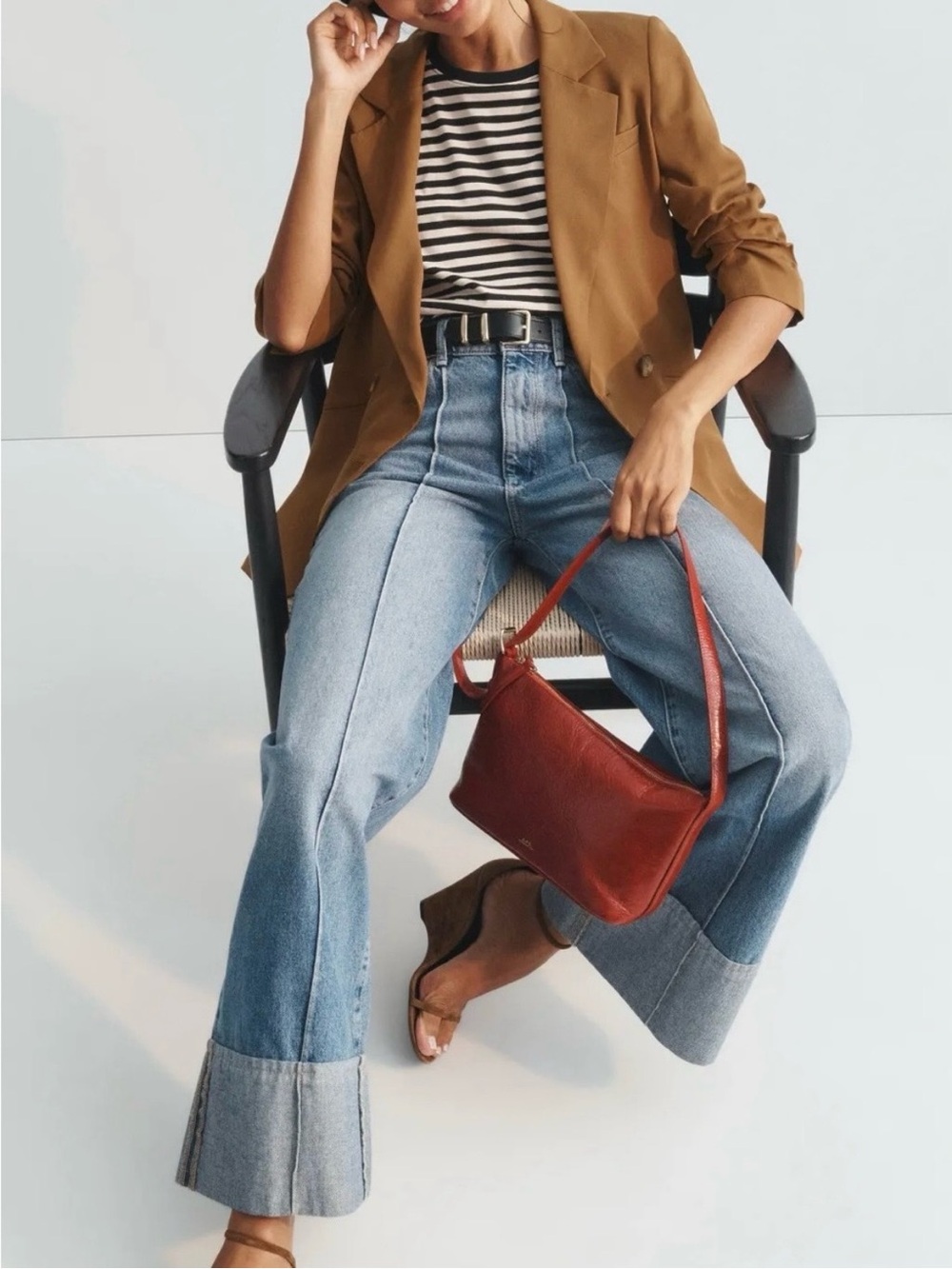 Veronica Beard Rupert Double-Breasted Blazer in Whiskey Size 8 - Picture 6 of 15